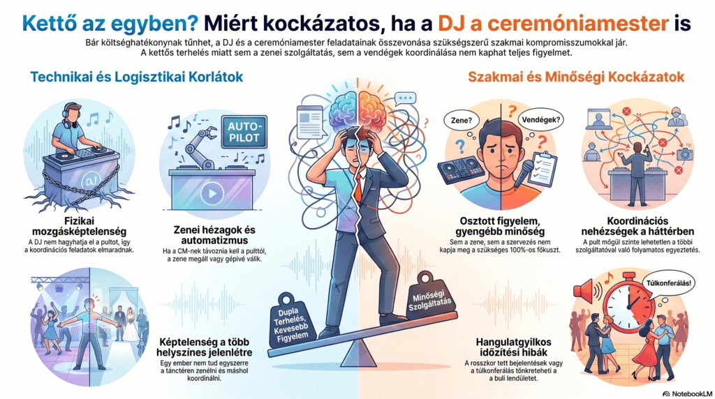 Miért kockázatos, ha a DJ a Ceremóniamester i.